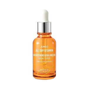 JUMISO All Day Vitamin Serum, Brightening & Balancing Facial Serum, Gift, Vitamin C, A, B, D, E , Serum with Vitamin, Korean Skincare, Skin brightening, soothing, Vegan serum, Vitamin tree extract 86.14%, Niacinamide 20,000ppm,1.01 fl oz (serum)