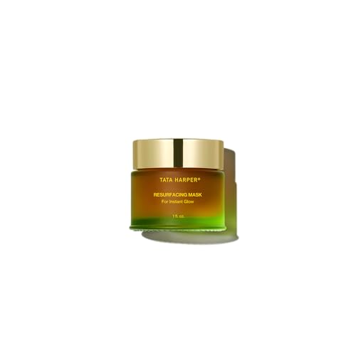 Tata Harper Resurfacing Mask, Instant Glow Face Mask, Gentle Exfoliating Face Mask, Enzyme Mask, 30ml