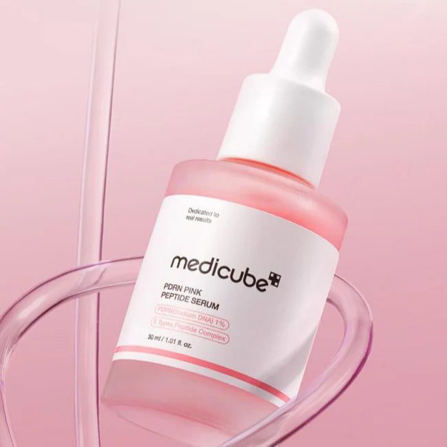 medicube PDRN Pink Peptide Serum bottle - viral K-beauty glass skin serum