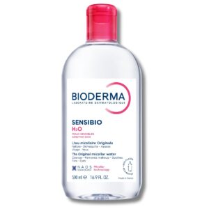 Bioderma Sensibio H2O Micellar Water, Makeup Remover Cleanser, Gentle for Skin, 16.9 Fl Oz