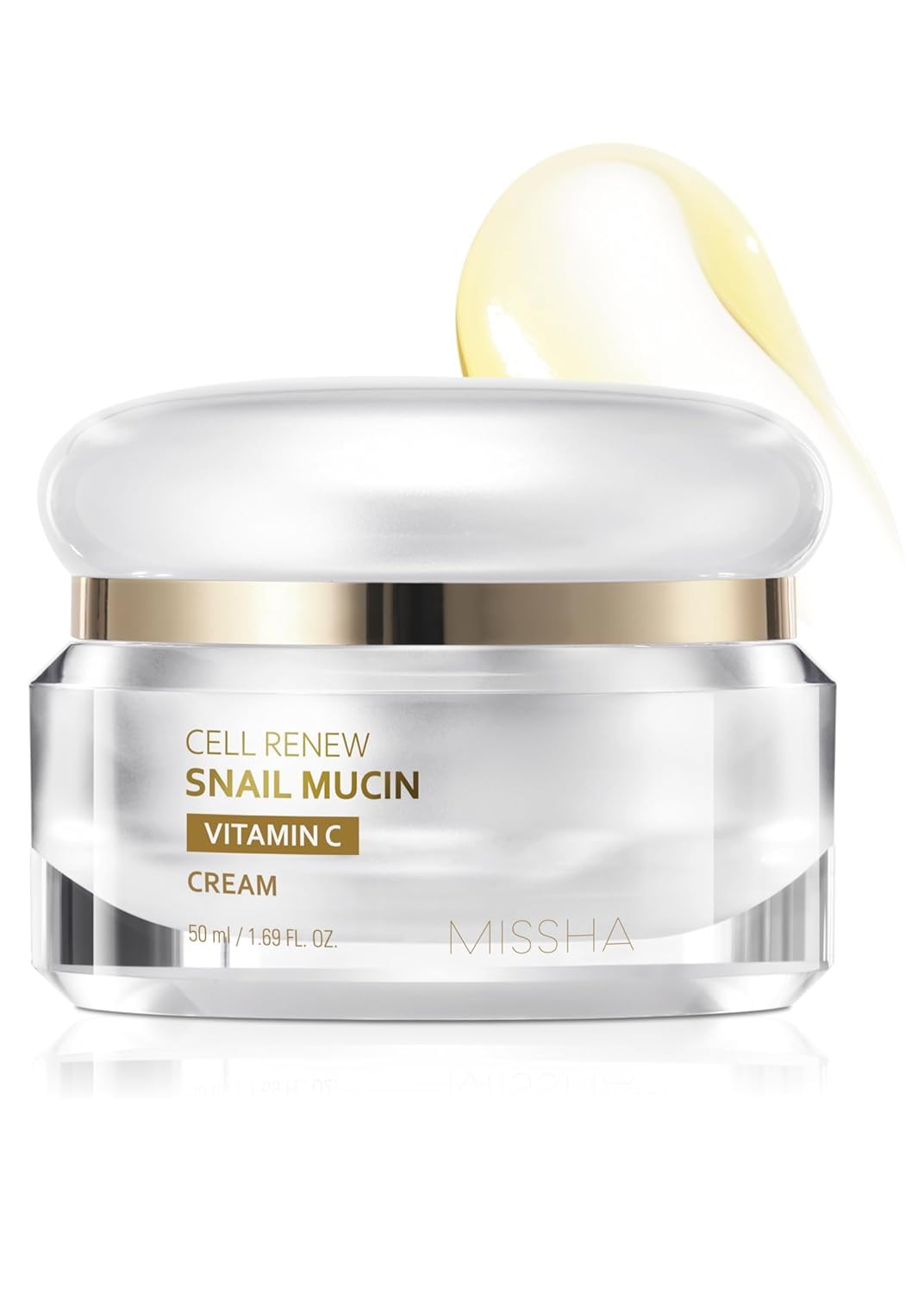 MISSHA Cell Renew Snail Mucin Vitamin C Cream Korean Moisturizer