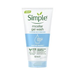 Simple Water Boost Micellar Gel Facial Wash, 5 Oz (150 ML)