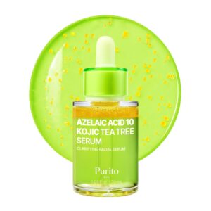 PURITO Azelaic Acid 10% + Kojic Acid + Tea Tree Facial Serum, 1.01 fl oz