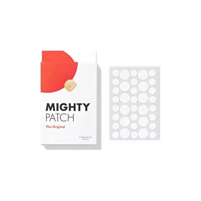 Mighty Patch Original Patch from Hero Cosmetics - #1 Hydrocolloid Acne Pimple Patches for Face, Shrinking Zits & Whiteheads in 1 Use, Nighttime Spot Pimple Stickers for Face, 75 Count