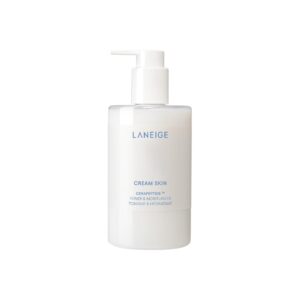 LANEIGE Cream Skin Toner & Moisturizer Jumbo: Lightweight Refillable Korean Milky Toner with Ceramid, 10.8 Fl Oz