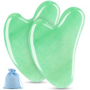esur 2-Pack Jade Gua Sha Set