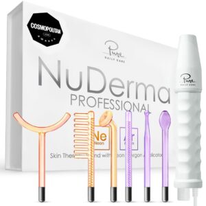 NuDerma Portable Handheld High Frequency Skin Therapy Wand