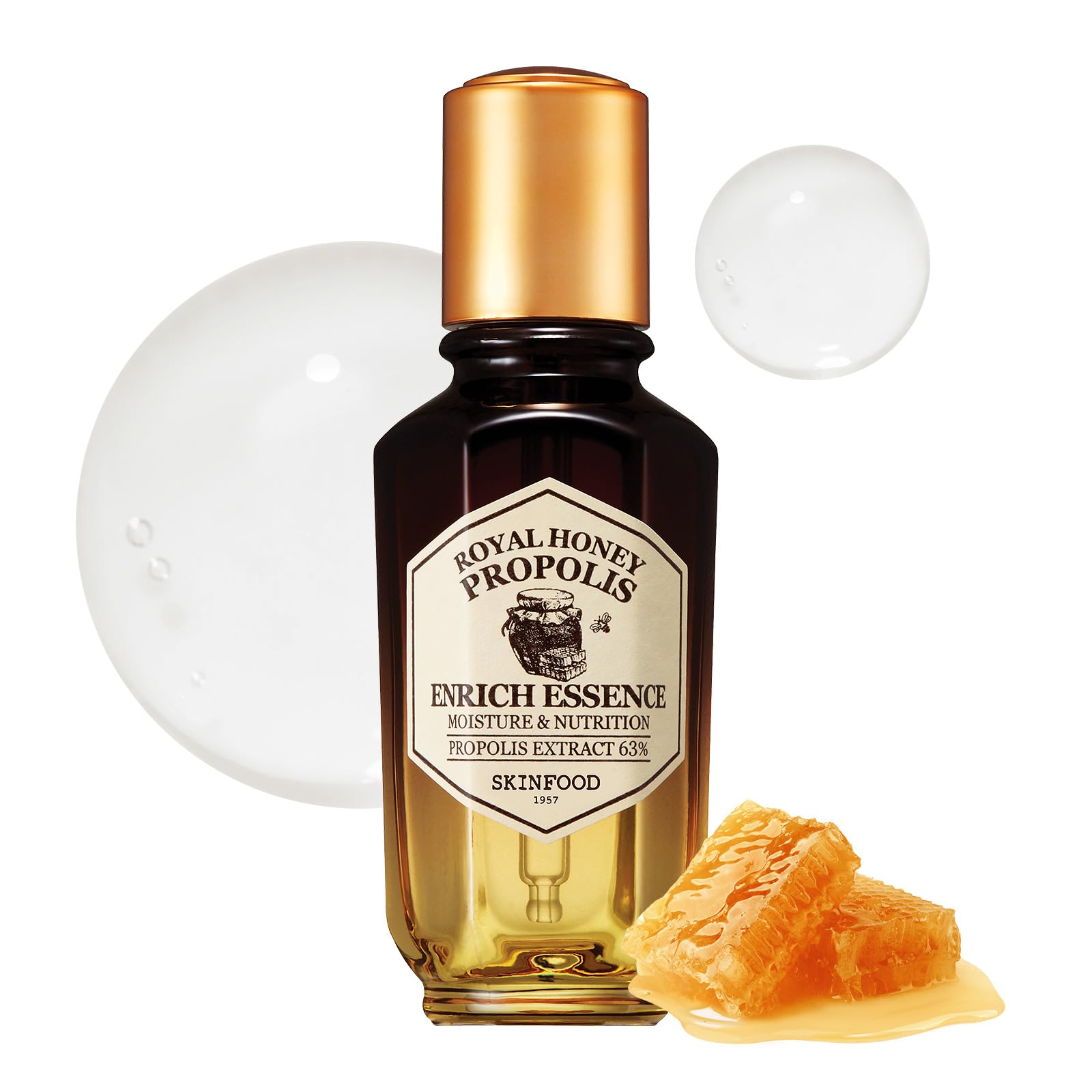 SKINFOOD Royal Honey Propolis Enrich Essence, 1.69 Fl Oz