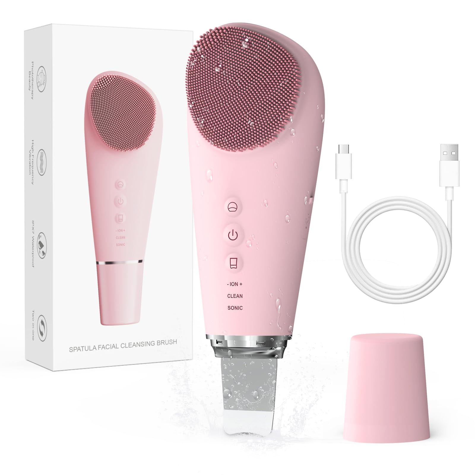 QISEMDUM 2-in-1 Face Scrubber & Skin Spatula