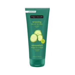 Freeman Renewing Peel-Off Gel Mask, Cucumber Peel-Off Face Mask, Aloe Calms Irritation & Hydrates, 175 ml