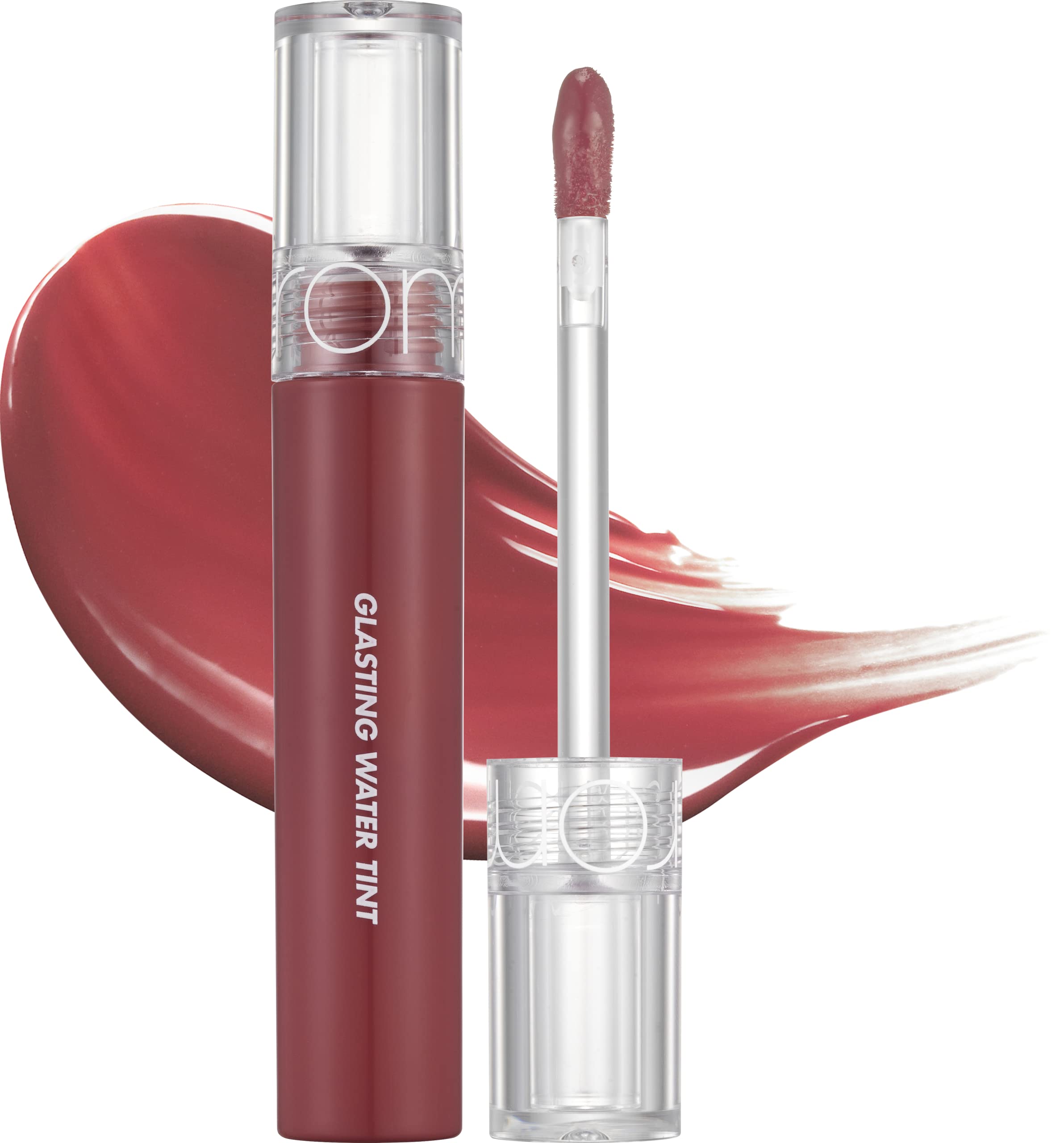 rom&nd Glasting Water Tint 8 Colors, Glossy Long-lasting K-beauty Lip Tint, 4g (No.08 ROSE STREAM)