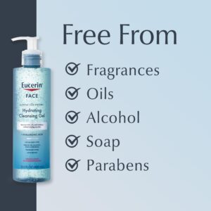 Eucerin Face Gentle Cleansing Hydrating Cleansing Gel, 13.5 Fl Oz