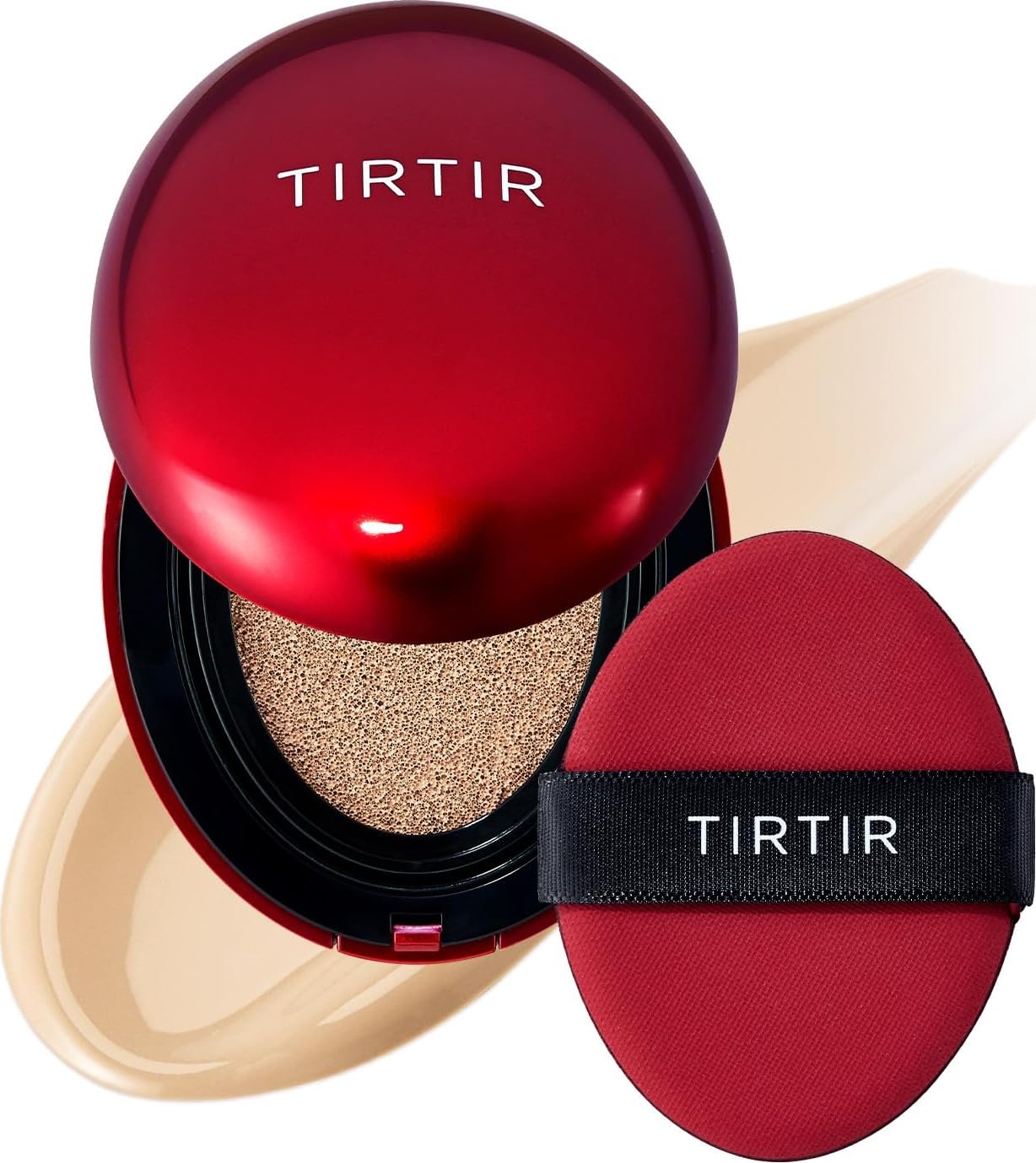 TIRTIR Mask Fit Red Cushion Foundation, #21W Natural Ivory, 0.63 fl oz