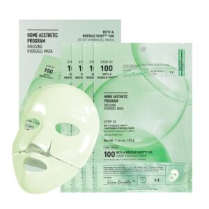 VT COSMETICS Reti-A Reedle Shot 100 2-Step Hydrogel Mask, 4-Pack