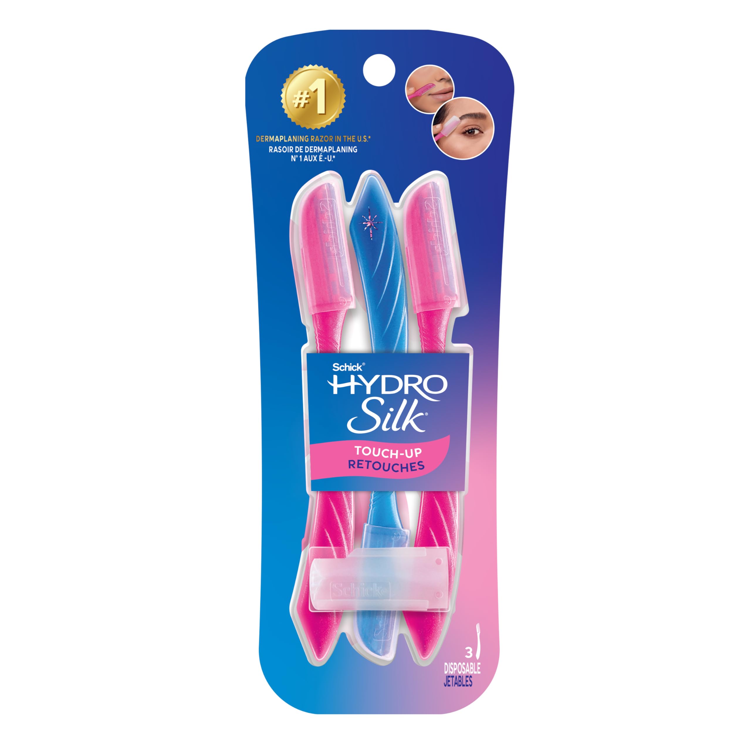 Schick Hydro Silk Touch-Up Razor, 3 Count