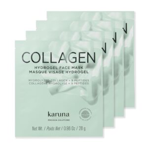 Karuna Skin Collagen Face Mask Sheets, Hydrogel 2-Piece