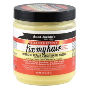 Aunt Jackie’s Flaxseed Recipes Fix My Hair Intensive Repair Conditioning Masque