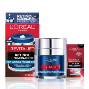 L’Oréal Paris Revitalift Pressed Night Cream with Retinol + Niacinamide, 1.7 oz