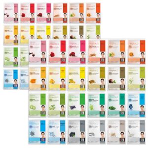 DERMAL 24 Combo Pack Korean Sheet Masks, 24 Count